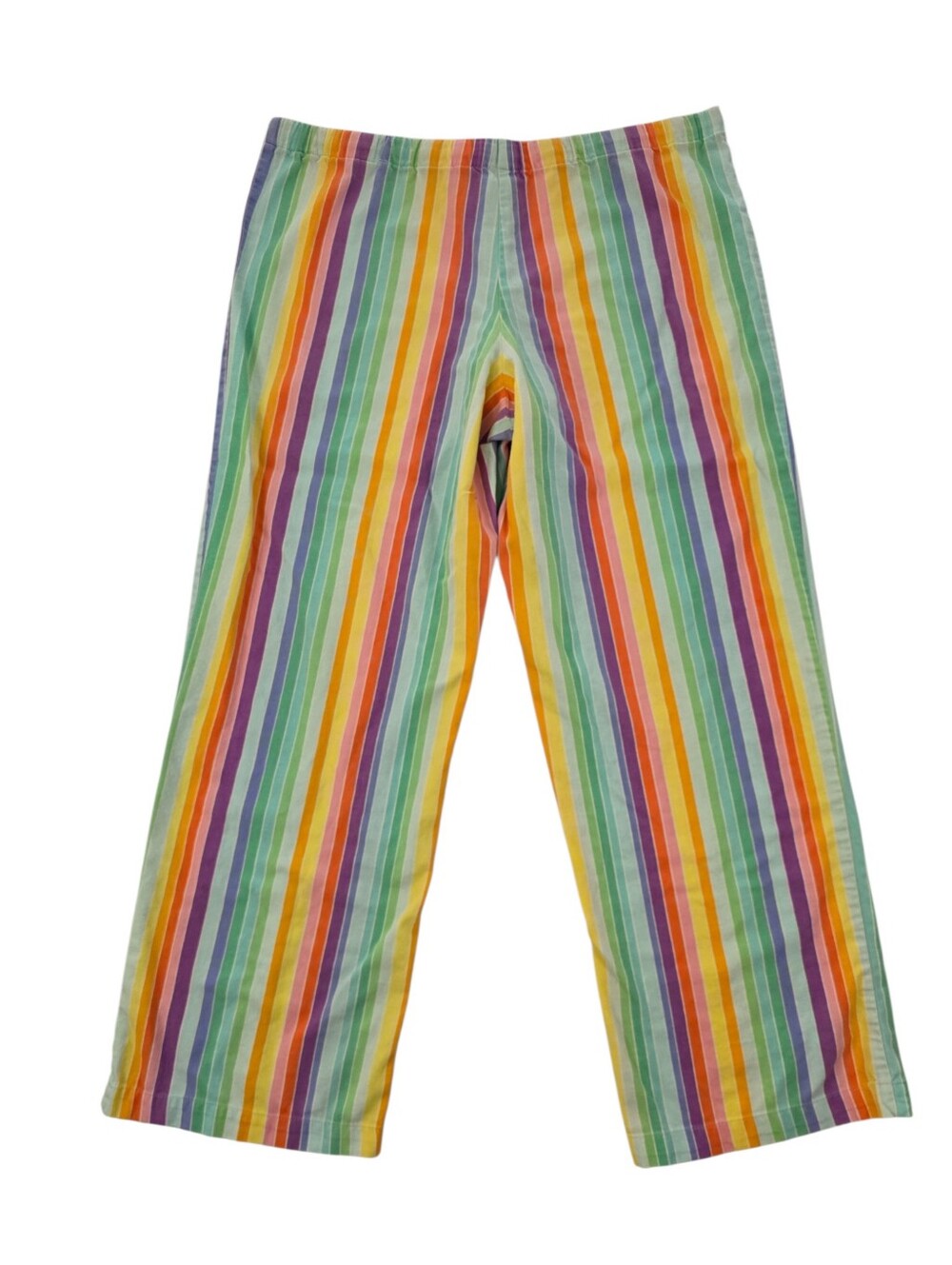 Victoria’s Secret Rainbow Stripe Cotton Pajama Set Small Vintage Y2K Loungewear - Picture 14 of 16
